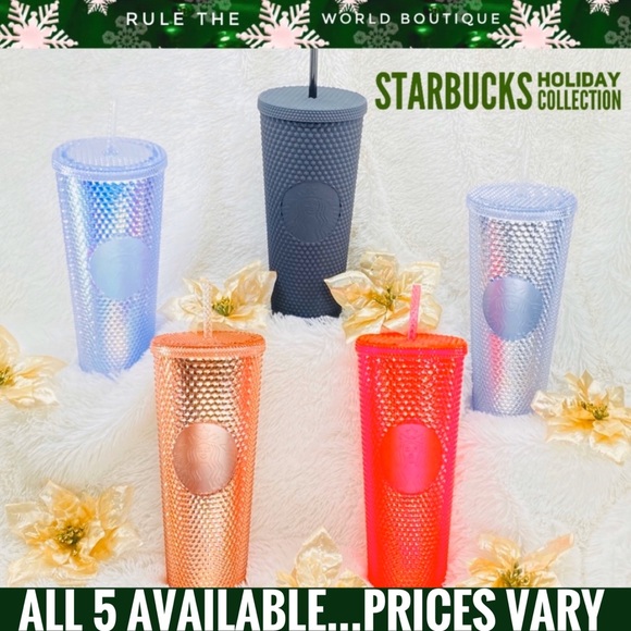2 Starbucks Iridescent Bling Tumbler Cups - Picture 7 of 7
